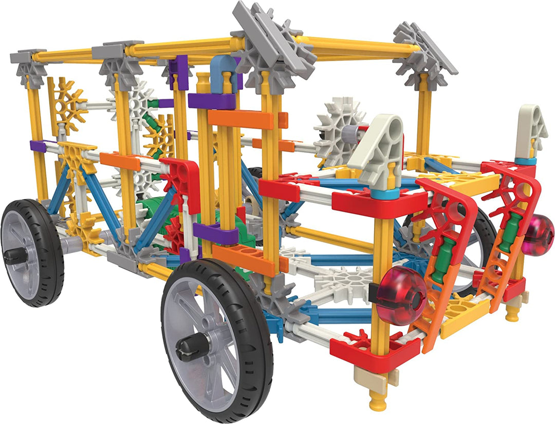 K'NEX 23012 Imagine Power and Play motorisiertes Bauset, Lernspielzeug für Kinder, 529-teiliges Stiel-Lernset, Technik für Kinder, lustiges und farbenfrohes Bauspielzeug für Kinder ab 7 Jahren