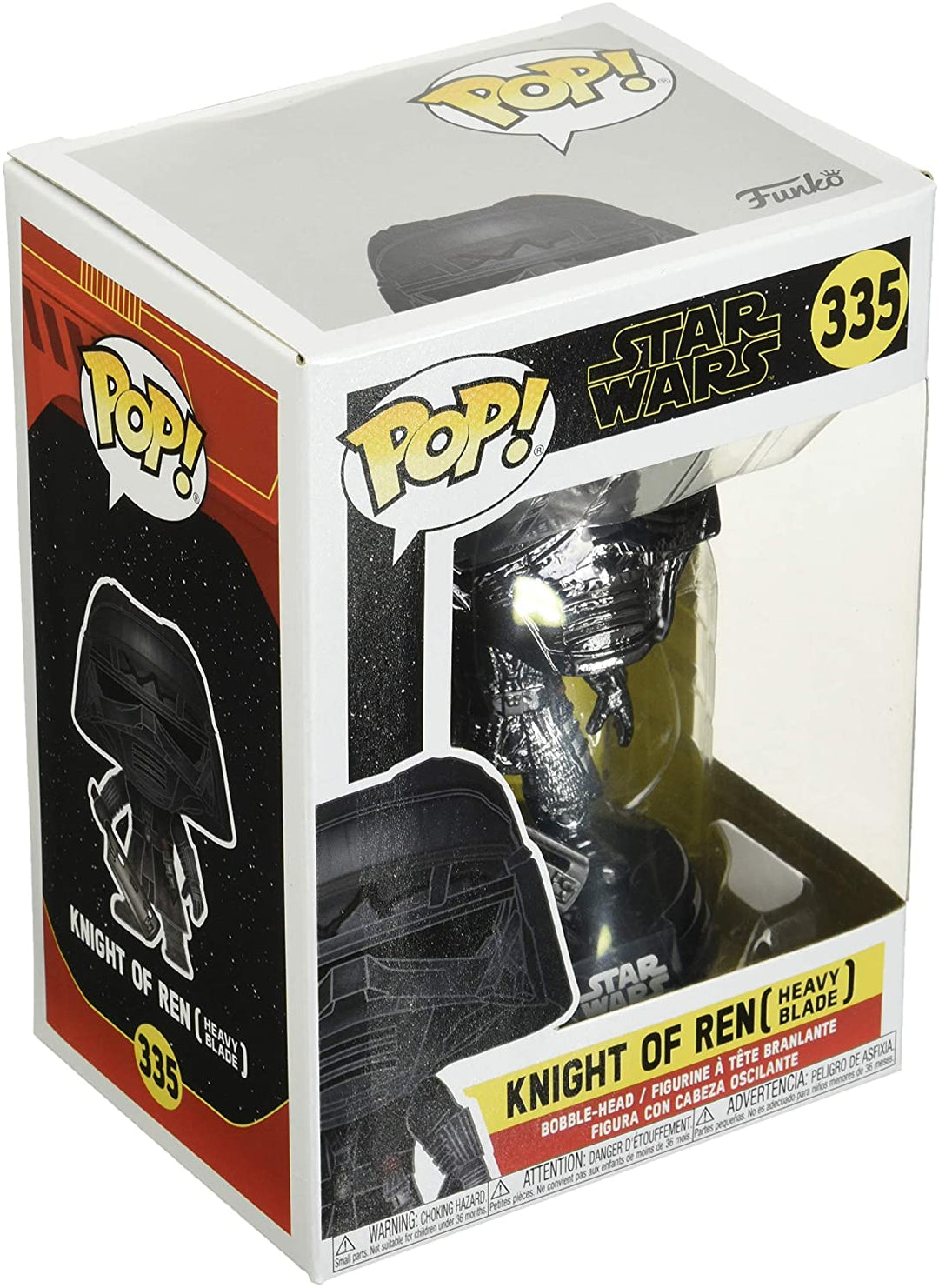 Star Wars: El Ascenso de Skywalker Caballero de Ren (Heavy Blade, Hematite) Chrome Funko 47245 Pop! Vinilo #335