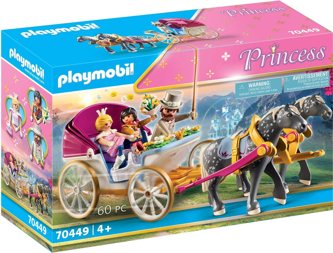 Playmobil 70449 Princess Castle Carruaje tirado por caballos, para niños a partir de 4 años
