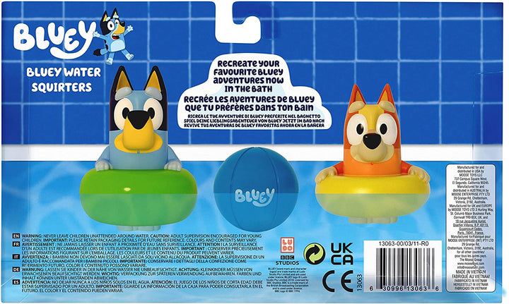 Bluey 13063 Bath Squirters 3-Pack