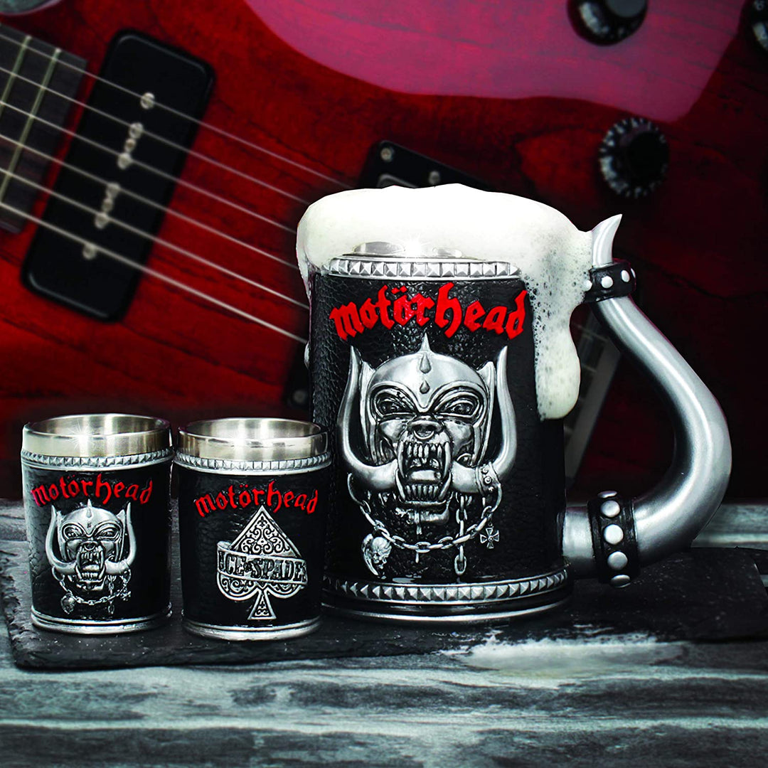 Nemesis Now B4121M8 Motorhead Tankard Mug 14cm Black, Resin w/Stainless Steel In