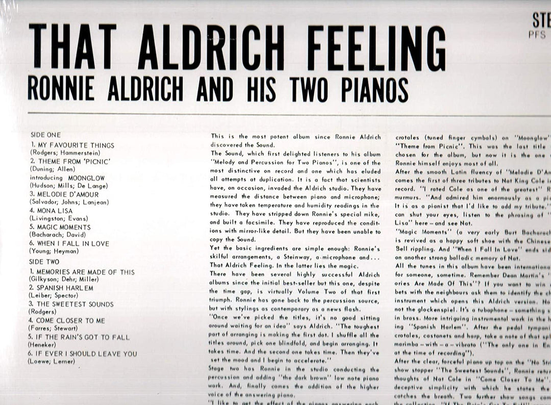 That Aldrich Feeling [Vinyl]