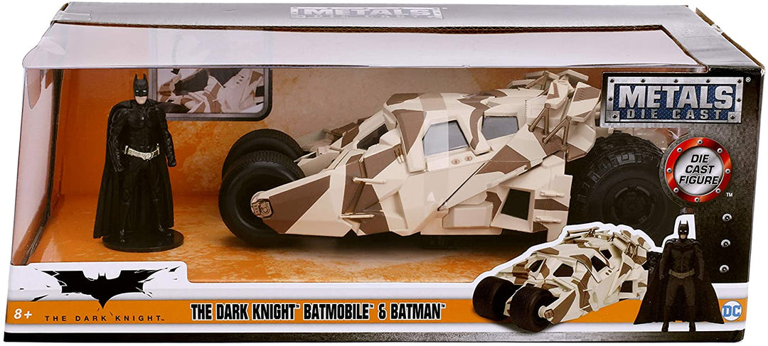 Jada Toys Tumbler Camo Batmobile Highly Detailed 1:24 Model Car with Batman Figure, Cockpit and Doors Can Be Opened with Wheel