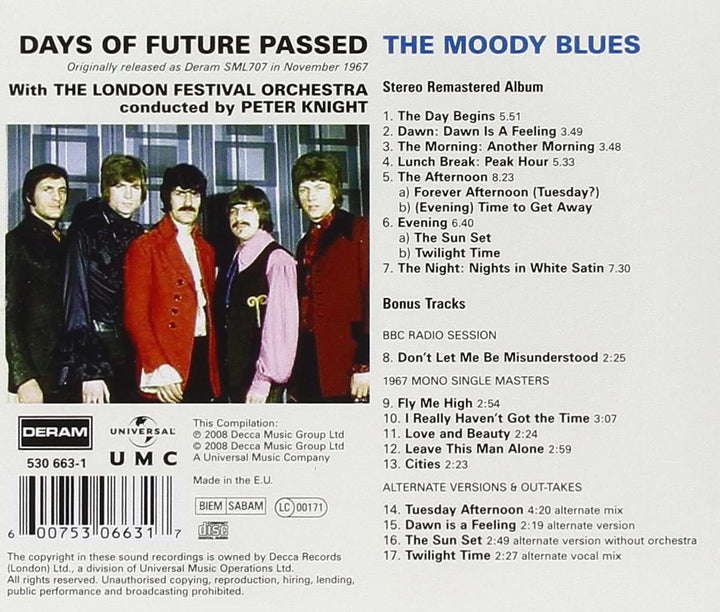 Days Of Future Passed - The Moody Blues [Audio CD]