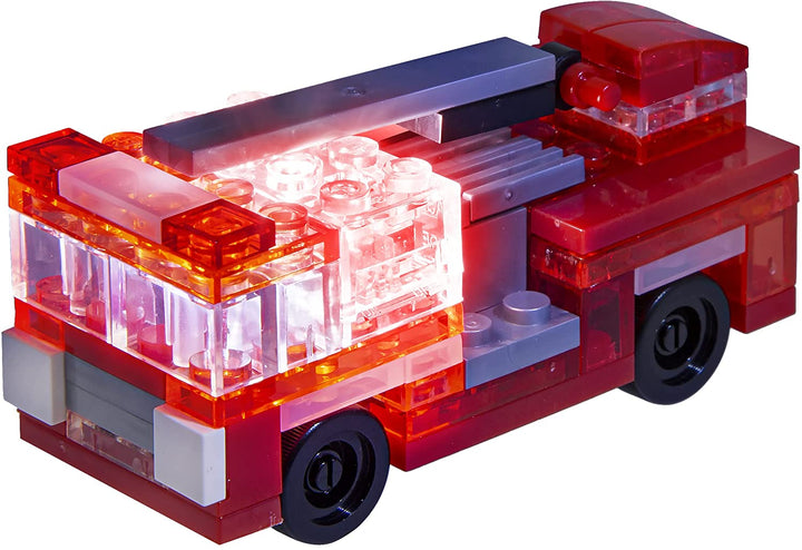 giochi preziosi spa LAM02301 Laser Pegs Microsparks-Vehicles 2 Pack Red Formu