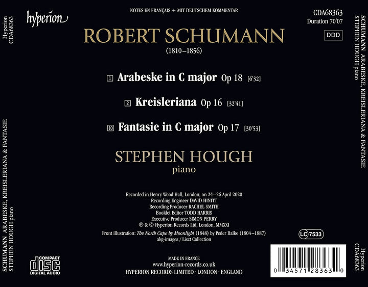 Schumann: Arabeske [Stephen Hough] [Hyperion Records A68363] [Audio CD]