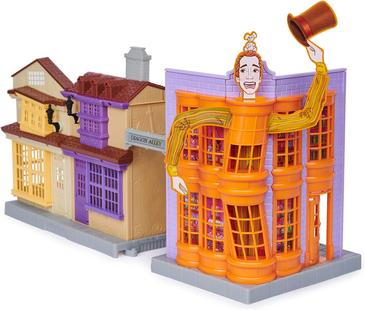 Wizarding World Harry Potter, Magical Minis Diagon Alley 3-in-1 Playset with Lights and Sounds