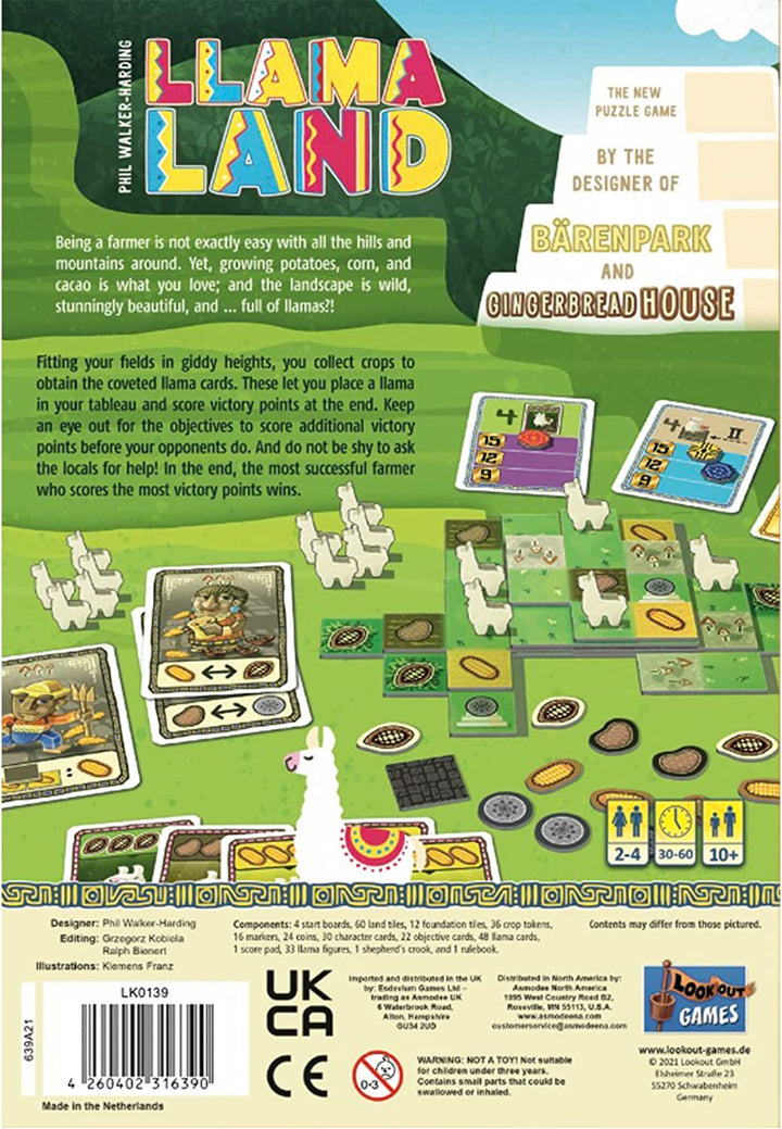 Lookout Spiele | Llamaland | Board Game | Ages 10+ | 2-4 Players | 45 Minutes Pl