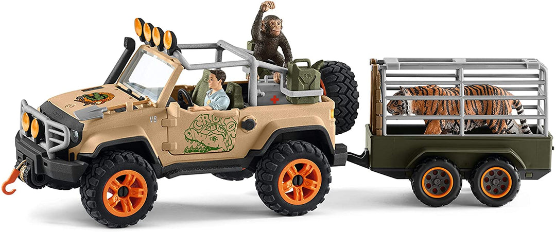 Schleich Wild Life 42410 4x4 Fahrzeug mit Seilwinde