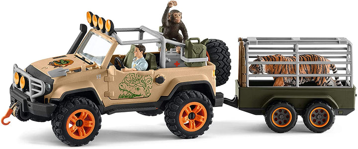 Schleich Wild Life 42410 4x4 Fahrzeug mit Seilwinde