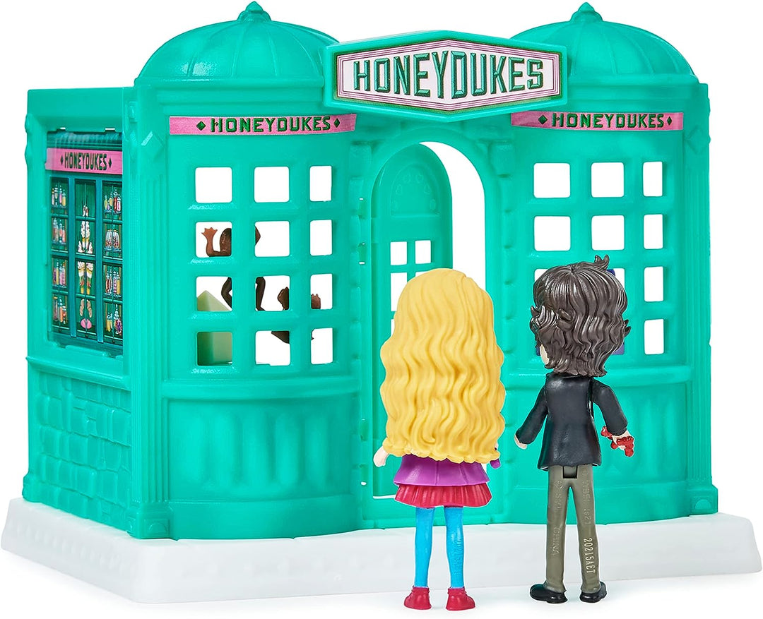 Wizarding World Harry Potter, Magical Minis Honeydukes Sweet Shop with 2 Exclusive Figures and 5 Accessories