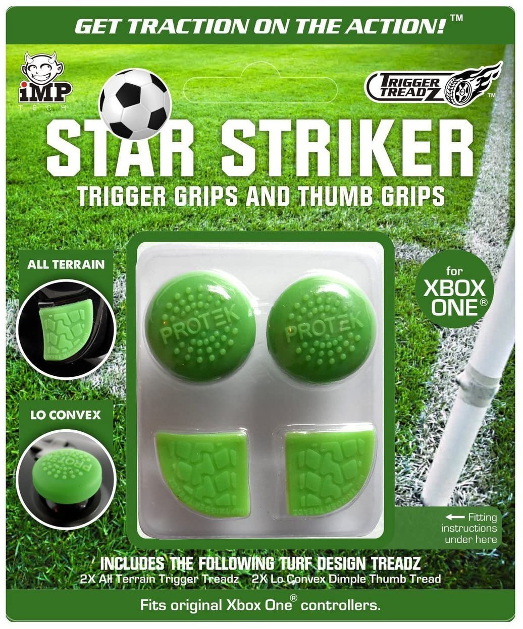 Pacchetto Trigger Treadz Star Striker Thumb e Trigger Grips (Xbox One)