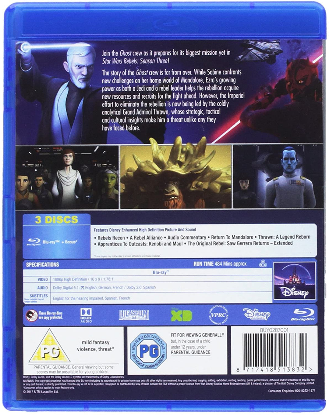 Star Wars Rebels Staffel 3 – Science-Fiction [Blu-ray]