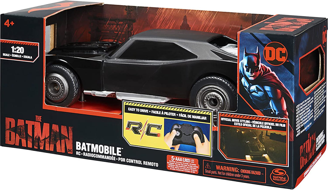 DC Comics 6060469 Batmobil-Ferngesteuertes Auto mit offiziellem Batman-Filmstil