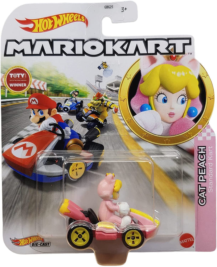 DieCast Hotwheels Mario Kart Cat Peach Standard Kart – Toty Gewinner 2021