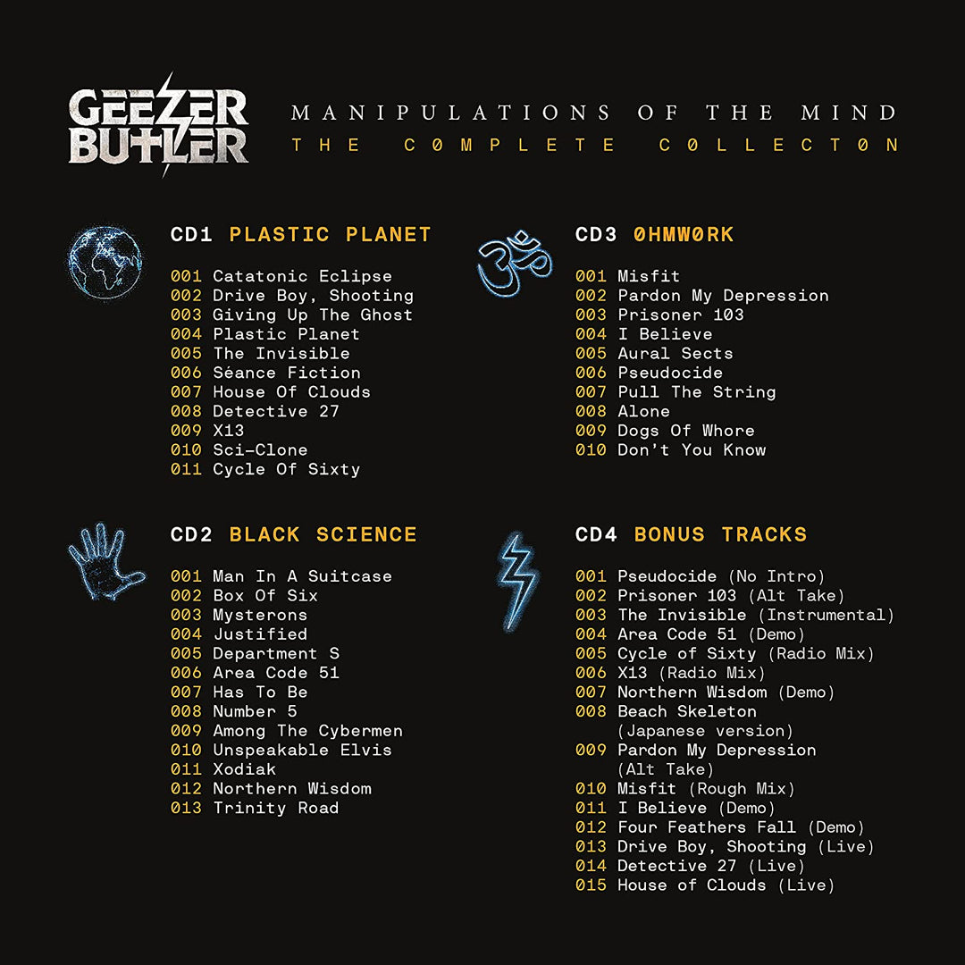 Geezer Butler - Manipulations of the Mind - The Complete Collection [Audio CD]