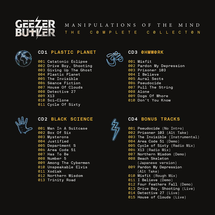 Geezer Butler - Manipulations of the Mind - The Complete Collection [Audio CD]