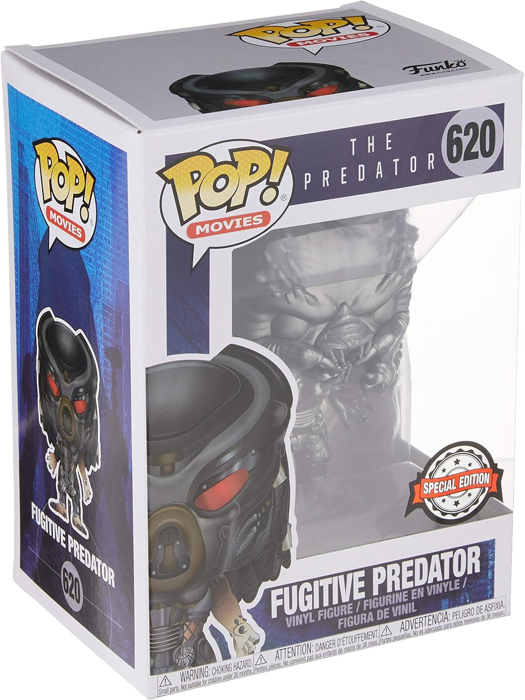 Funko Pop! Movies - The Predator - Fugitive Predator #620 (Gun Metal Black)