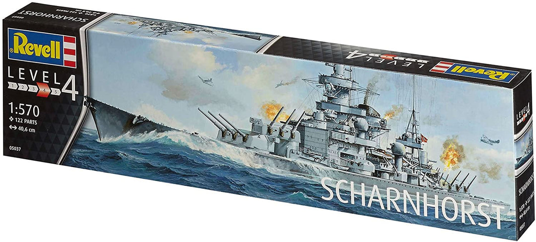 Revell 54195 05037 Schlachtschiff Scharnhorst Modellbausatz, Verschiedenes