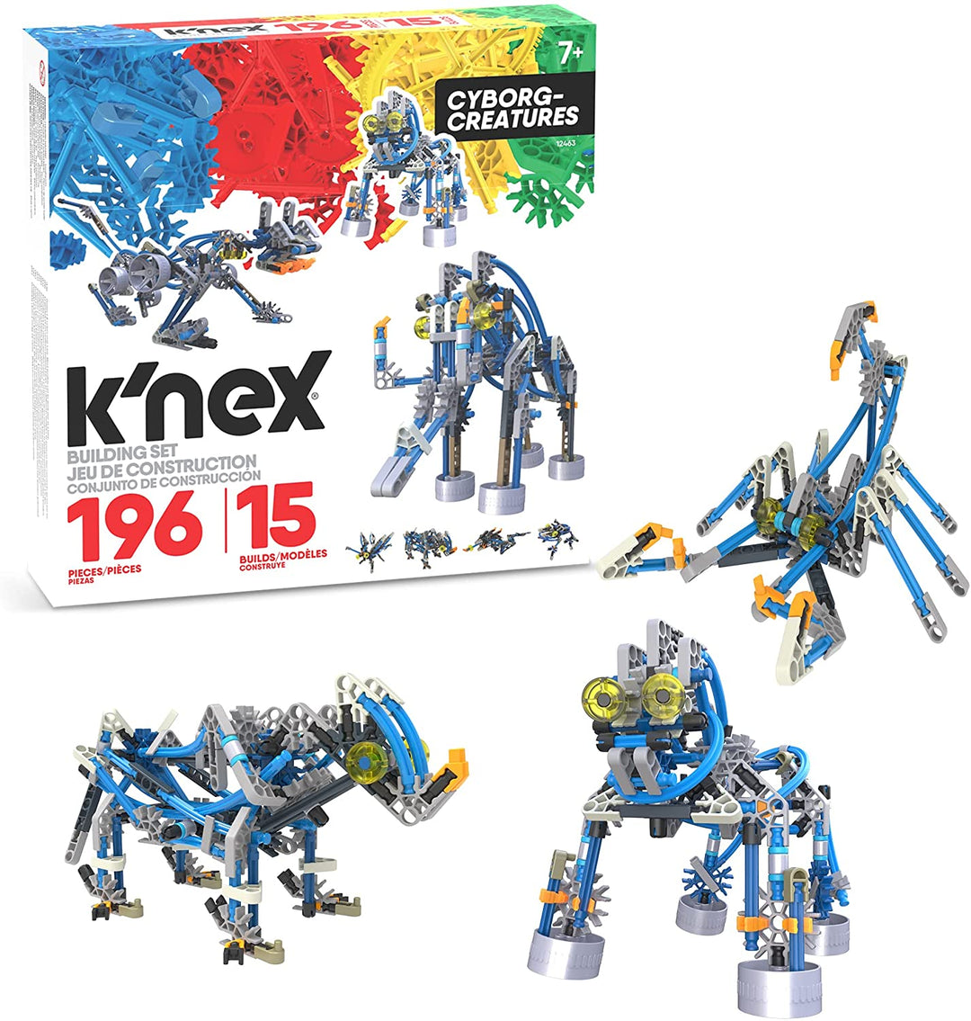 K'NEX 12643 Classics 196 Stück / 15 Modelle – Cyborg-Kreaturen, Lernspielzeug für