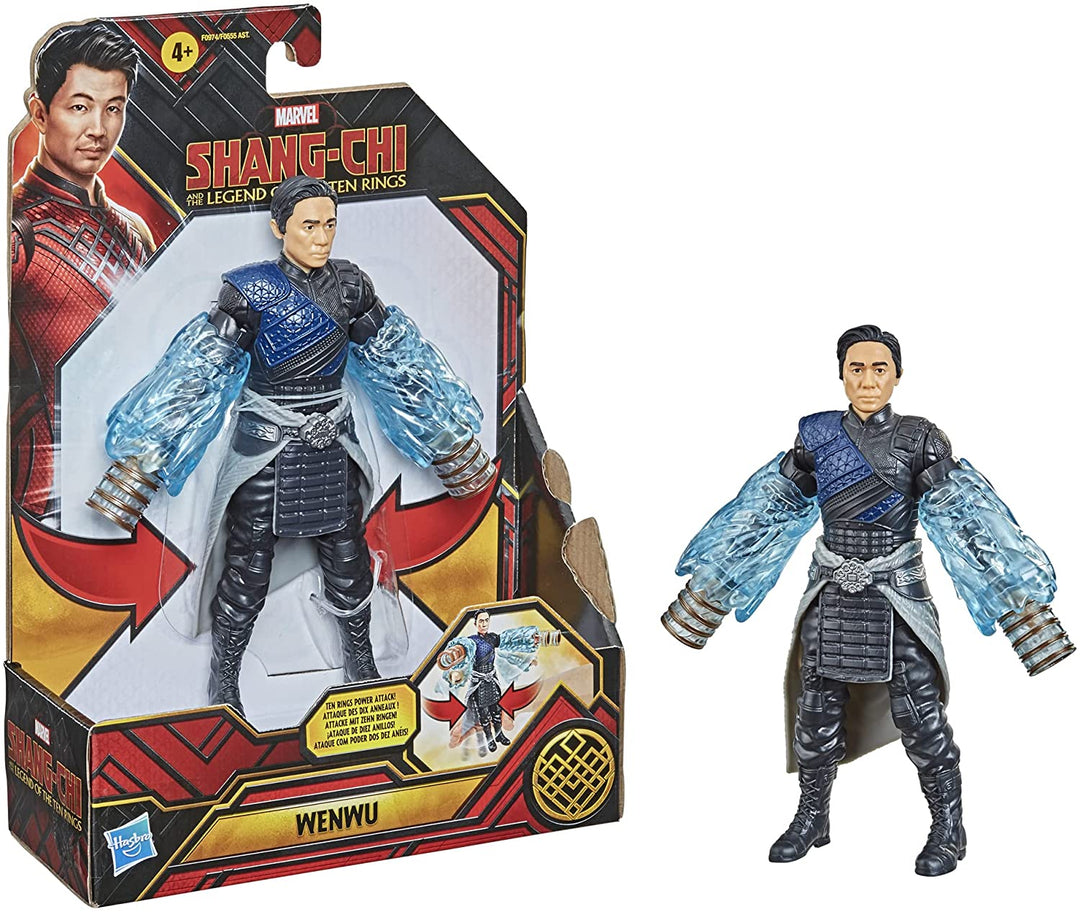 Shang Chi , F0974 Marvel und die Legende der zehn Ringe Wenwu Actionfigur Spielzeug mit Zehn-Ringen-Power-Attack-Funktion, für Kinder ab 4 Jahren