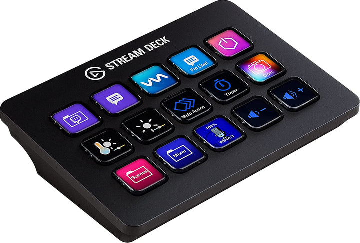 Elgato Stream Deck MK.2 – Studio Controller, 15 macro keys, trigger actions in apps and software like OBS, Twitch, YouTube and more, works with Mac and PC