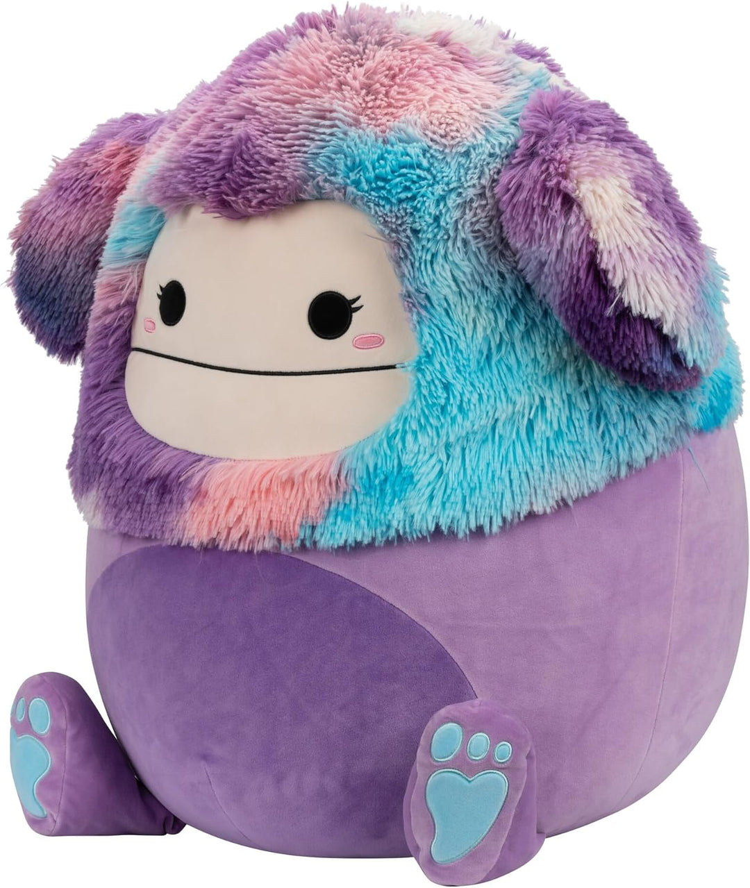 Squishmallows SQCR04218 20" Eden The Purple Bigfoot, Schwarz