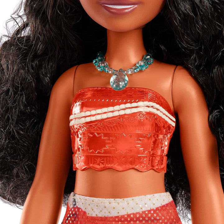 Disney Princess Toys, Moana Posable Fashion Doll with Sparkling Clothing and Accessories