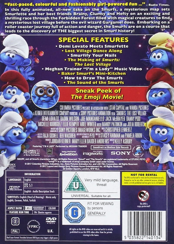 Puffi: Il villaggio perduto [DVD] [2017]