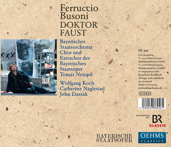 Busoni: Doktor Faust [Wolfgang Koch, Steven Humes, John Daszak] [Oehms Classics: OC956] [Audio CD]