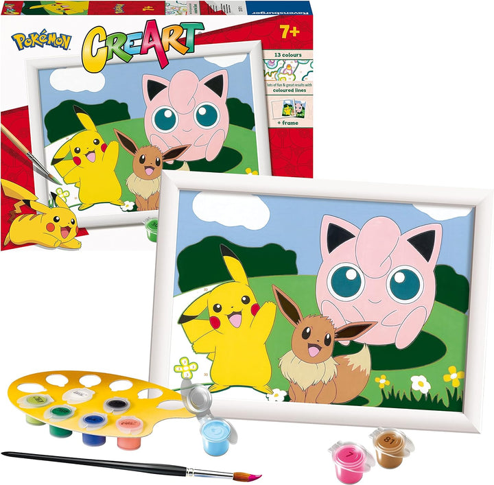 Ravensburger CreArt Pokémon Classics Malen nach Zahlen für Kinder ab 7 Jahren U