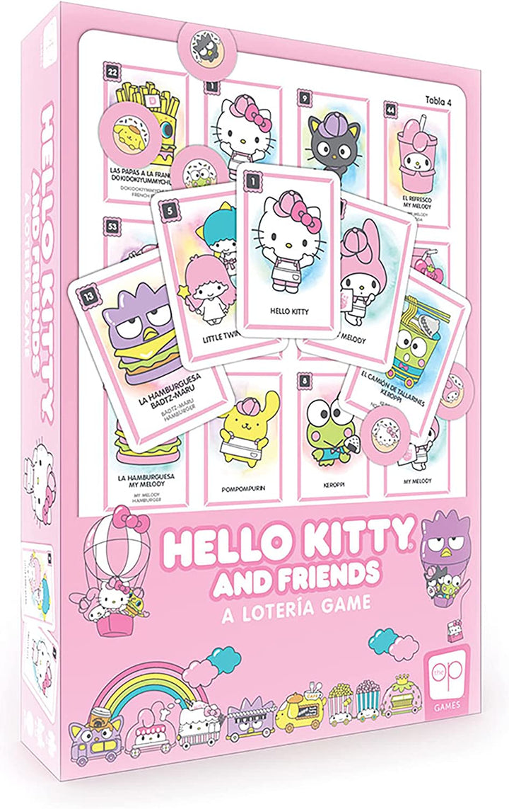 Hello Kitty® and Friends Loteria|Traditionelles Loteria Mexicana-Glücksspiel|Spiel im Bingo-Stil mit individueller Grafik und Illustrationen von Hello Kitty|Inspiriert von spanischen Wörtern und mexikanischer Kultur