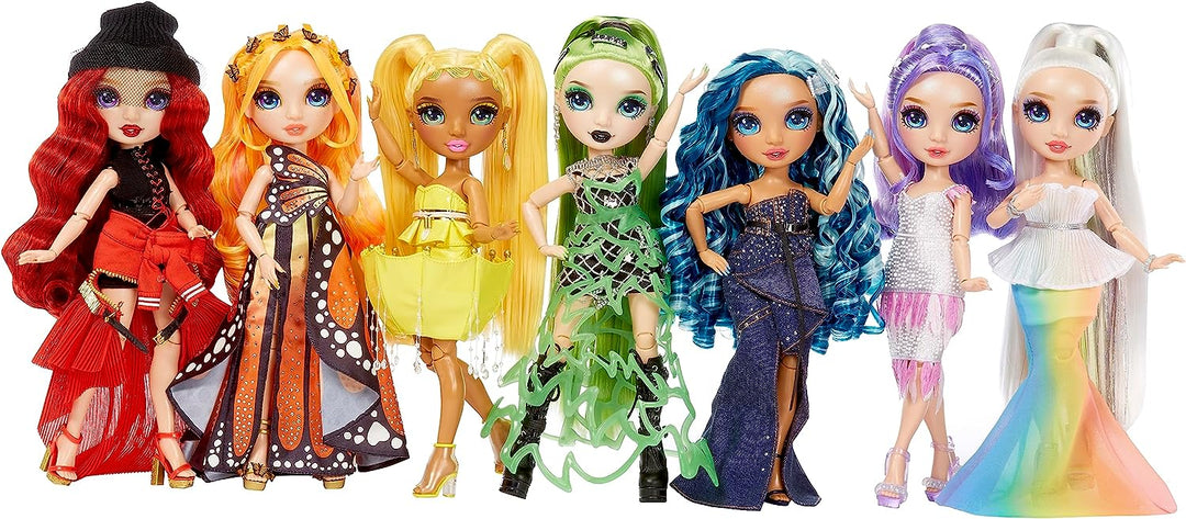 Fantastische Modepuppe von Rainbow High – POPPY ROWAN – Orangefarbene 11-Zoll-Modepuppe und