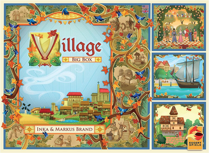 Village Board Game Big Box | Tactical Strategy Game | Medieval Farming Game