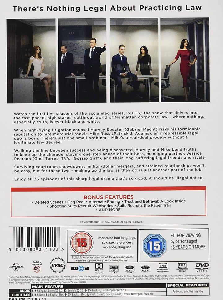 Suits – Staffel 1–5 [2015] [DVD]