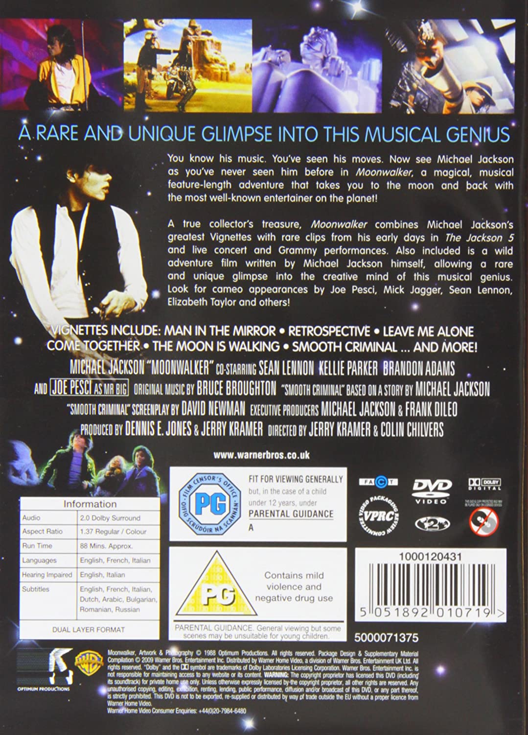 Moonwalker [1988] – Musical/Musik [DVD]