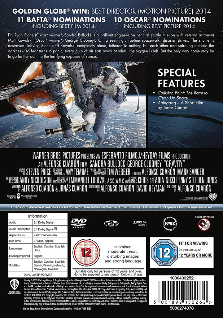 Gravità [DVD] [2013]