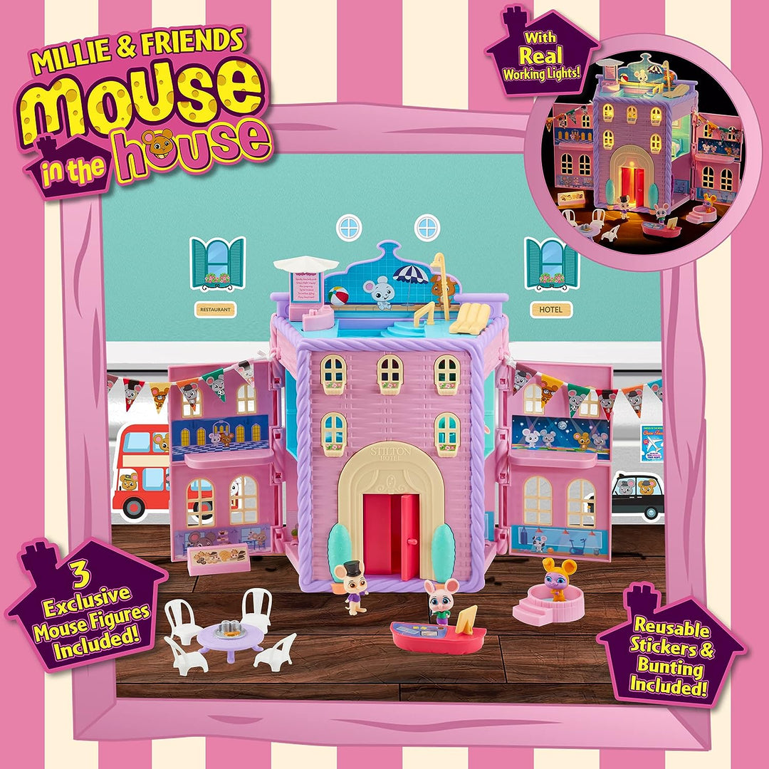 Character Options 7396 Millie & Friends Mouse in The House Stilton Hamper Hotel Playset