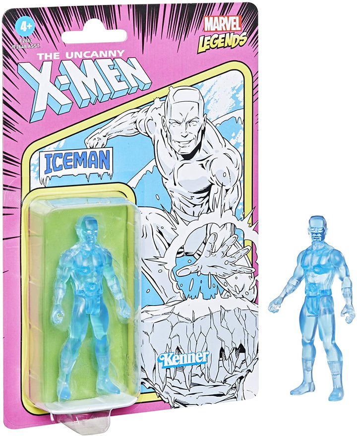 Hasbro Marvel Legends 3.75-inch Retro 375 Collection Iceman Action Figure Toy F2661