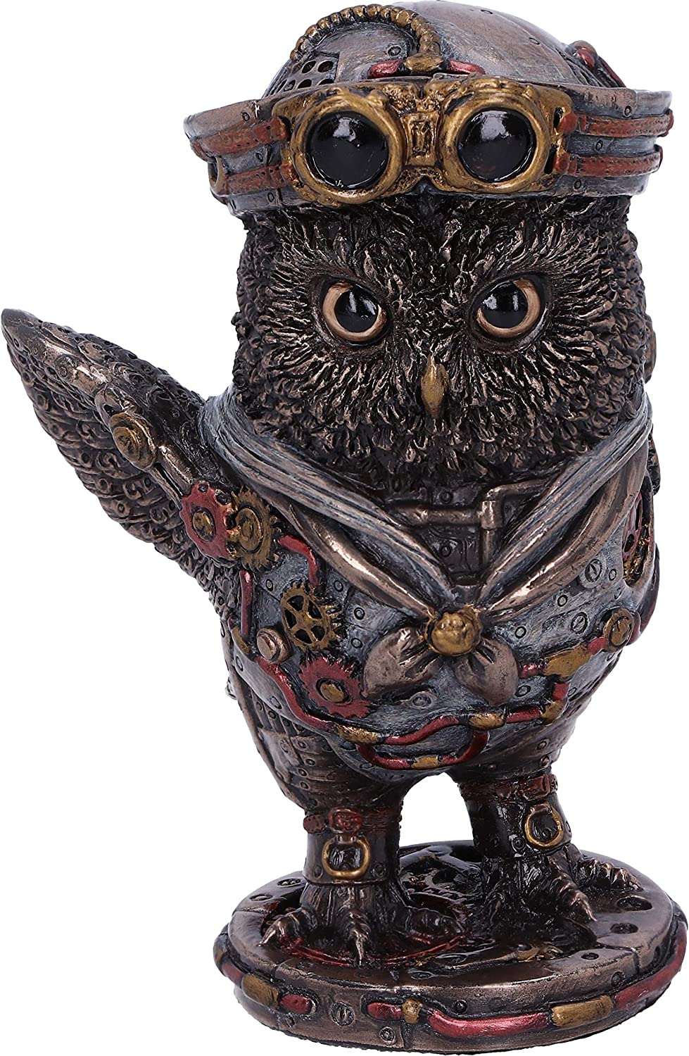 Bronze Come Fly With Me Steampunk Owl Figurine