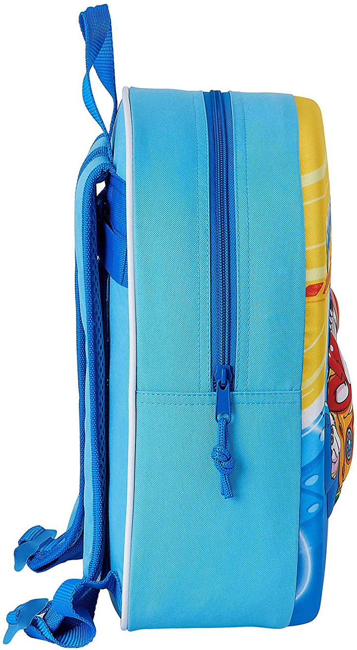 Safta Backpack with 3D Design Adaptable to Trolley by SuperZings, 270 x 100 x 32