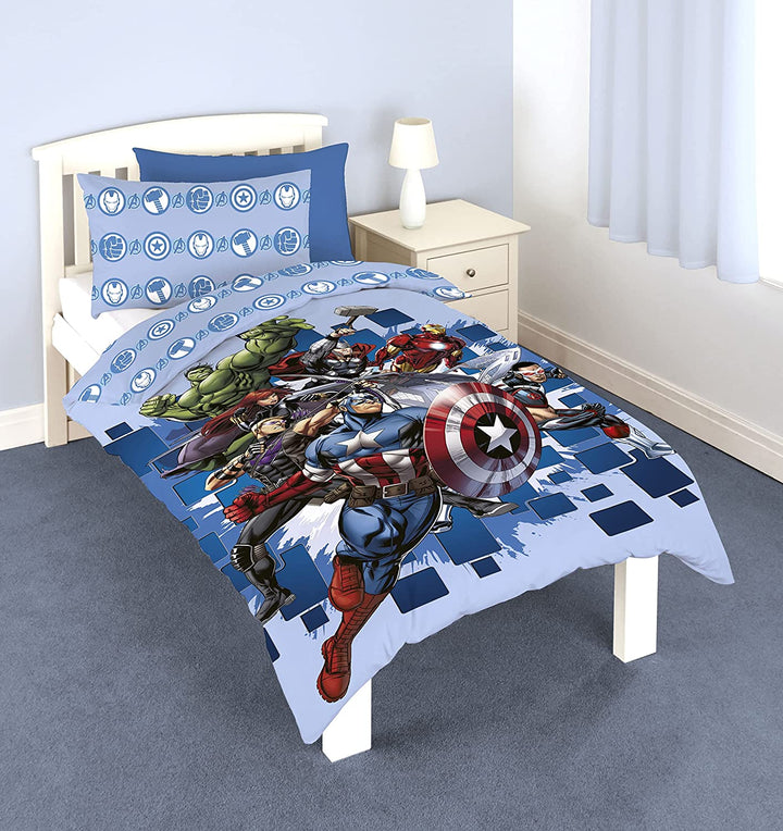 Disney Marvel Avengers Official Single Duvet Cover Set