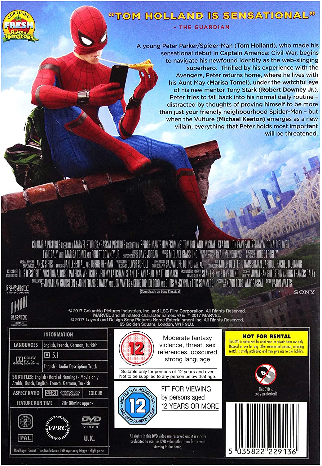 Spider-Man Homecoming - Action/Adventure [DVD]