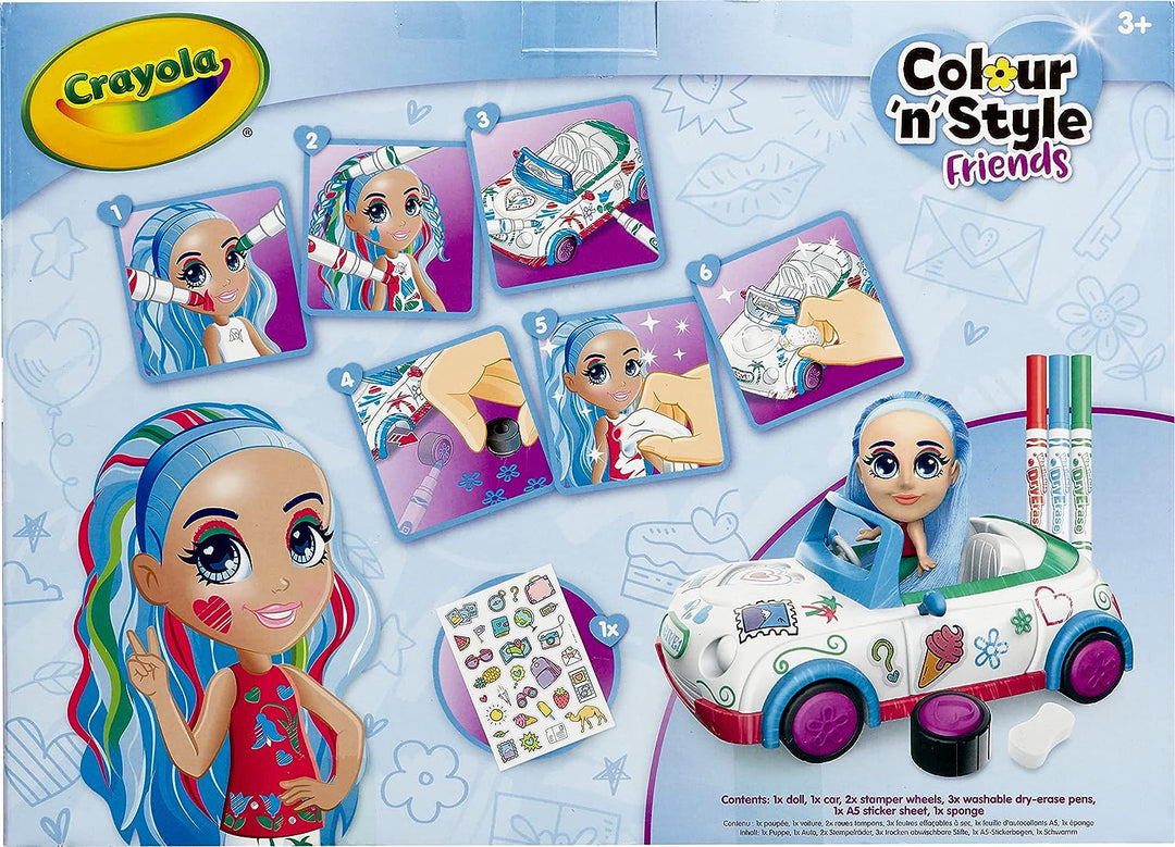 CRAYOLA Color 'n' Style Friends: Bluebell – Coupe Spielset | Färben und stylen Sie Ihr eigenes