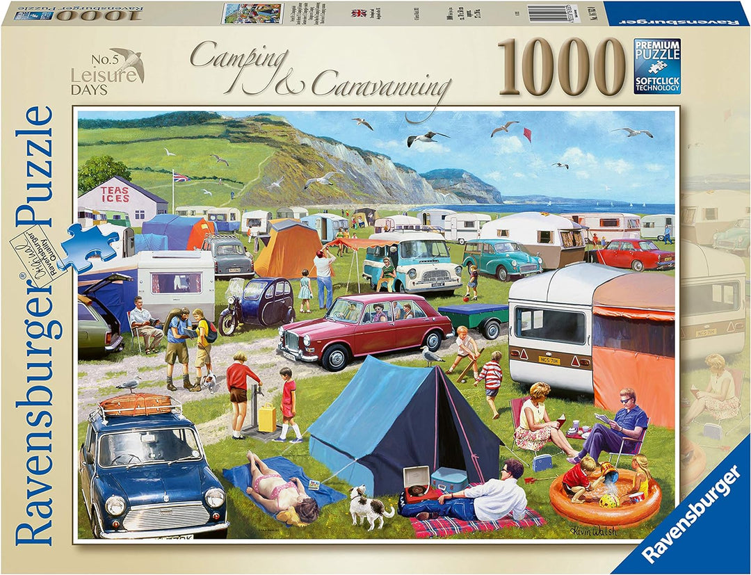 Ravensburger Leisure Days Nr. 5 Camping &amp; Caravaning 1000-teiliges Puzzle für Erwachsene ab 12 Jahren