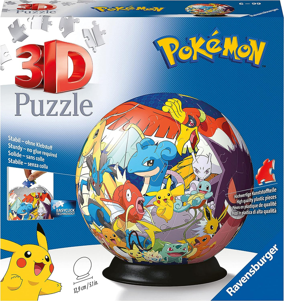 Ravensburger Pokemon 3D-Puzzleball für Kinder ab 6 Jahren – 72 Teile