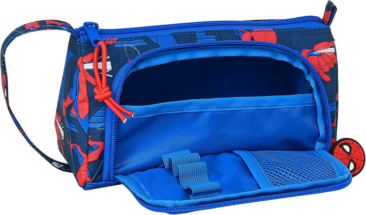 SAFTA 412243917 Federmäppchen mit Drop-Down-Tasche, leer, Spider-Man „Great Power“