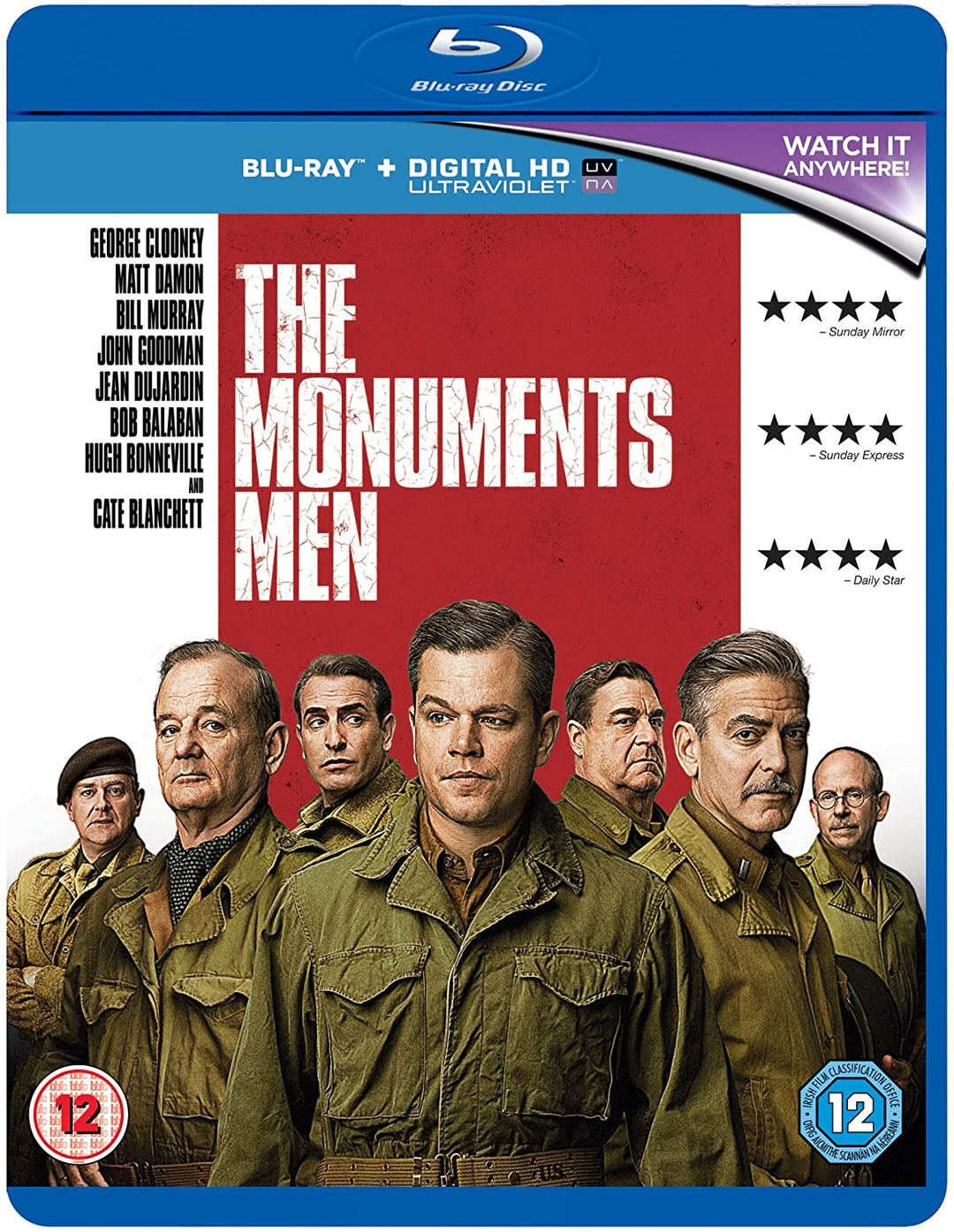 The Monuments Men [2017] - War/Drama [Blu-ray]