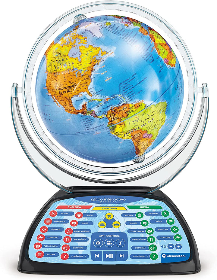 Clementoni 55387 Interactive Globe, Multicoloured