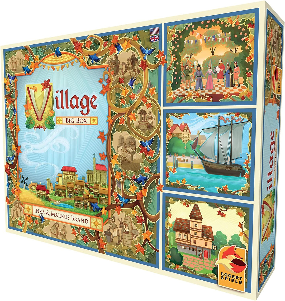 Village Board Game Big Box | Tactical Strategy Game | Medieval Farming Game